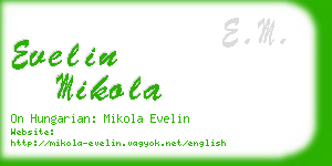 evelin mikola business card